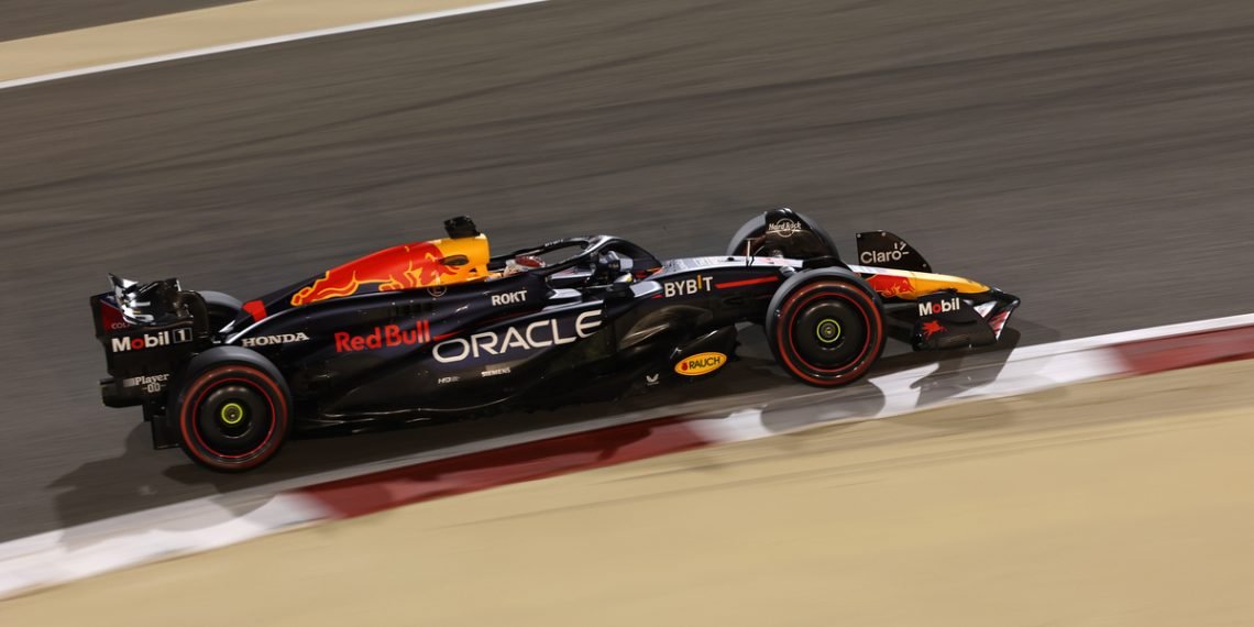 Max Verstappen has qualified on pole position for the Bahrain Grand Prix. Image: Staley / XPB Images