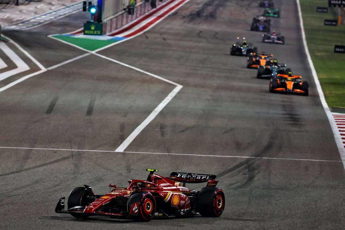 Max Verstappen might have won, but Carlos Sainz showed there's progress being made at Ferrari. Image: Batchelor / XPB Images
