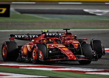 Carlos Sainz finished the Bahrain GP third while Charles Leclerc was fastest in qualifying. Image: Price / XPB Images