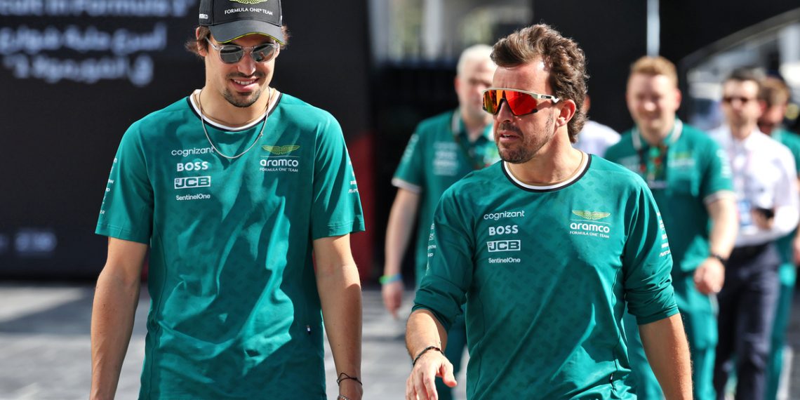 Fernando Alonso has claimed he relies on Lance Stroll to over weaknesses in his own driving ability. Image: Moy / XPB Images