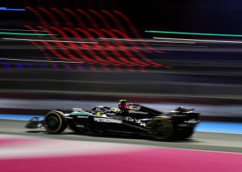 Lewis Hamilton was warned and Mercedes fined for a near miss in Free Practice 2. Image: XPB Images