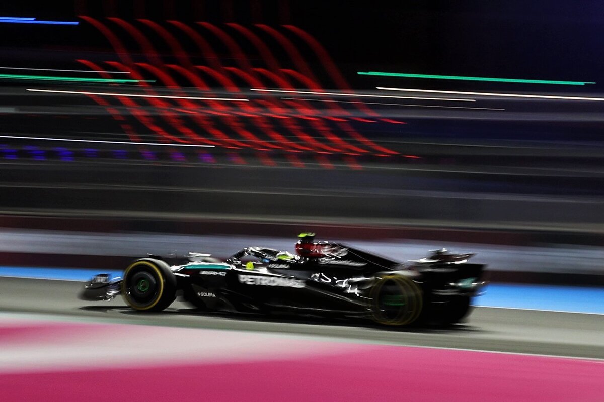 Lewis Hamilton was warned and Mercedes fined for a near miss in Free Practice 2. Image: XPB Images
