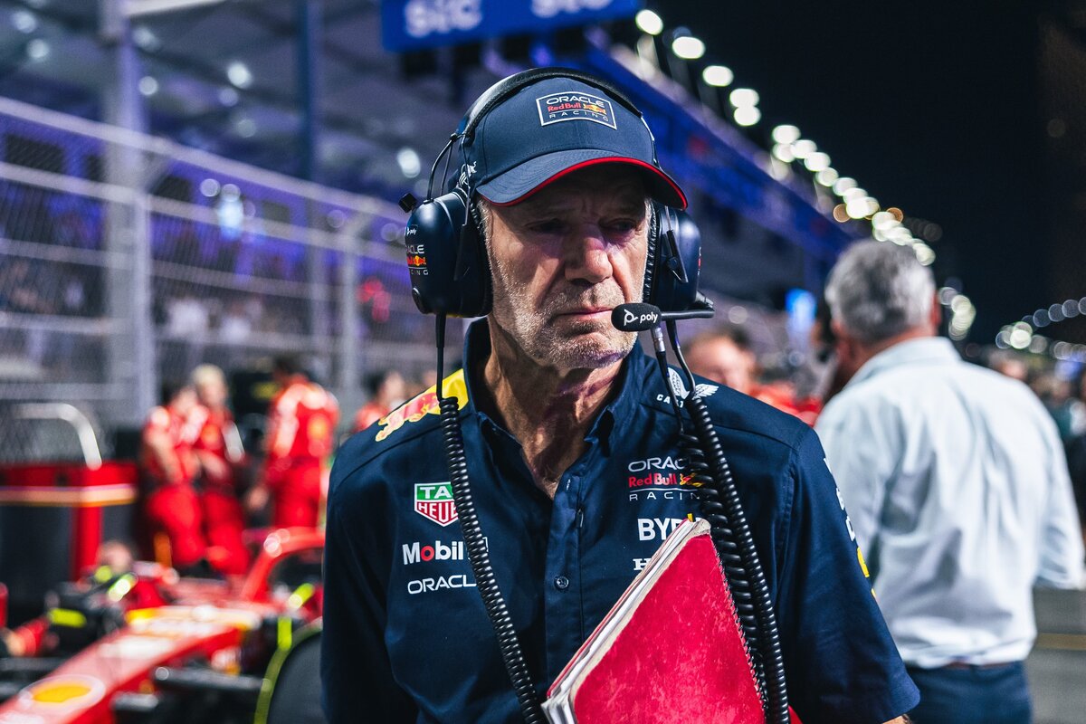 it's been claimed Adrian Newey could be moved full-time onto Red Bull's RB17 hypercar project. IMage: XPB Images