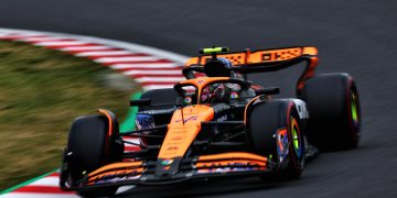 McLaren boss Andrea Stella believes the podium is a realistic target for his team in today’s Formula 1 Japanese Grand Prix. Image: Coates / XPB Images