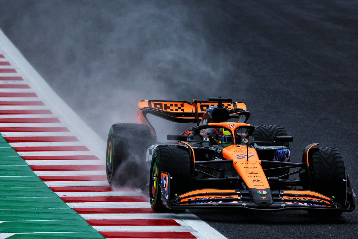 Oscar Piastri believes McLaren will be towards the front when the meaningful running begins in Suzuka. Image: Coates / XPB Images
