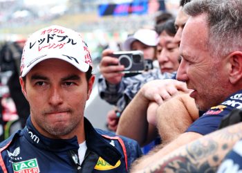 Red Bull Racing boss Christian Horner has denied suggestions from Sergio Perez that his future would be announced in the near future. Image: Coates / XPB Images