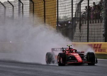 Ferrari has tested the latest iteration of the proposed spray guards ahead of their potential introduction into F1. Image: Rew / XPB Images
