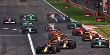Max Verstappen has eased to victory in the Chinese Grand Prix while a clumsy move from Lance Stroll eliminated Daniel Ricciardo. Image: Batchelor / XPB Images