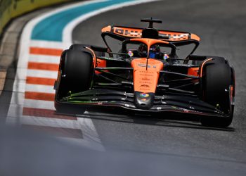 Oscar Piastri is without the full McLaren upgrade at this weekend’s Formula 1 Miami Grand Prix. Image: Price / XPB Images