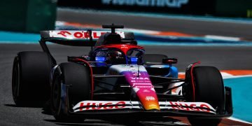 A brilliant performance from Daniel Ricciardo left him fourth on the grid for the F1 Sprint in Miami. Image: Coates / XPB Images