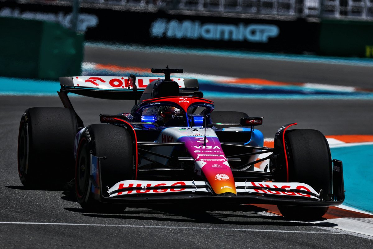A brilliant performance from Daniel Ricciardo left him fourth on the grid for the F1 Sprint in Miami. Image: Coates / XPB Images