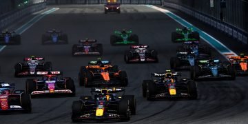 Max Verstappen won the Miami Sprint but the headline act was Daniel Ricciardo. Image: Staley / XPB Images