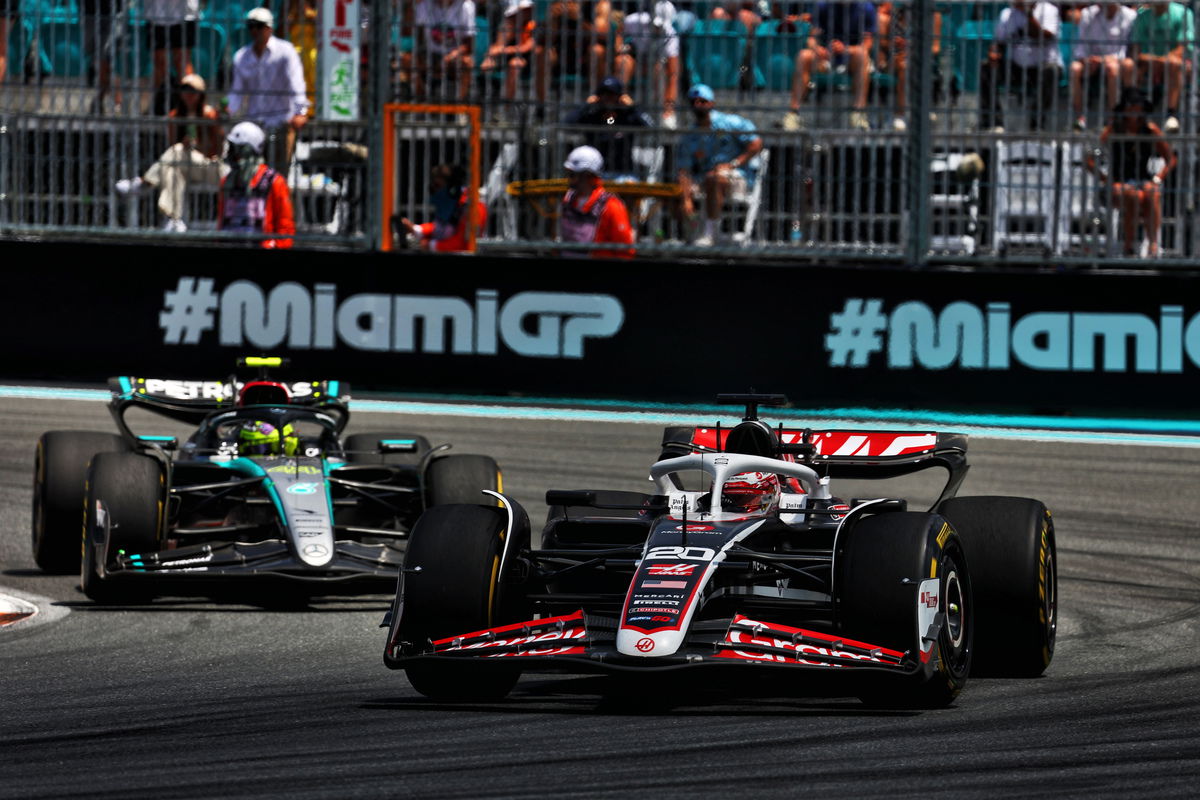 Kevin Magnussen has been cleared of allegations of “unsportsmanlike behaviour” following the Sprint at the Miami Grand Prix. IMage: Staley / XPB Images
