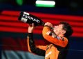 Lando Norris is planning an all-night celebration following his victory in the Formula 1 Miami Grand Prix. Image: Price / XPB Images