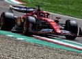 Charles Leclerc completed a clean sweep of Friday practice sessions for the Emilia Romagna Grand Prix as Max Verstappen's difficult start continued. Image: Charniaux / XPB Images