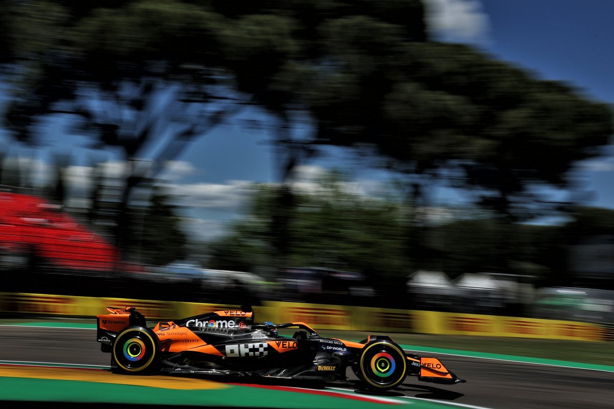 A massive lap from Oscar Piastri has left the McLaren driver fastest at the end of final practice. Image: Staley / XPB Images