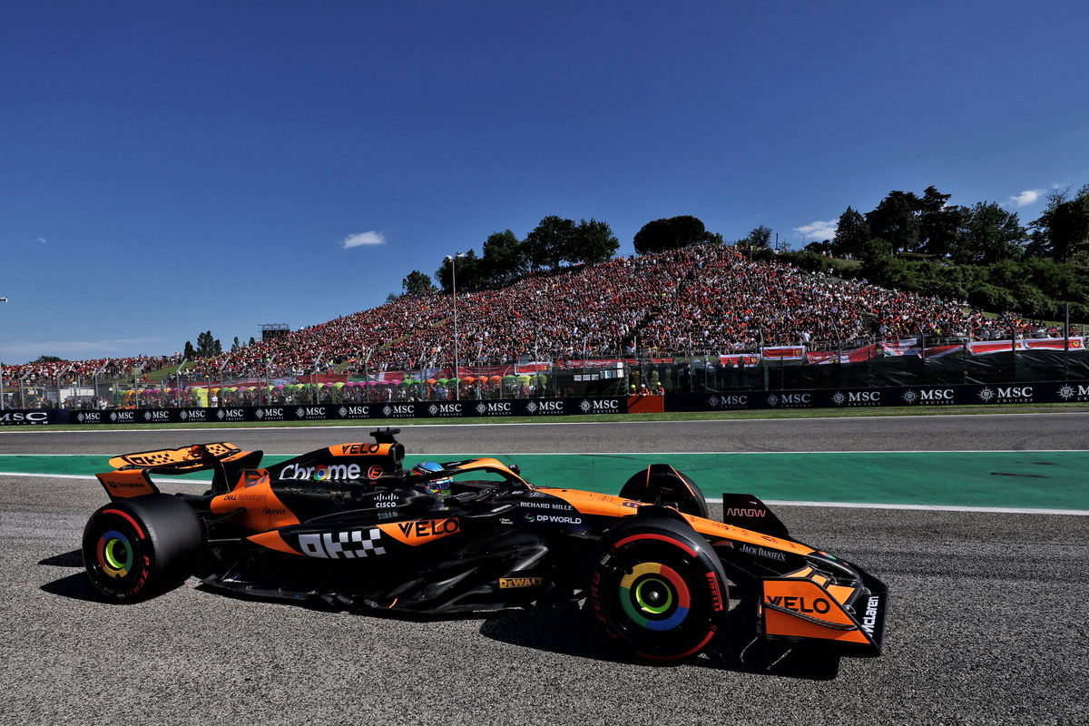 McLaren has admitted it needs to improve its operations after Oscar Piastri copped a grid penalty for the Emilia Romagna Grand Prix. Image: Staley / XPB Images