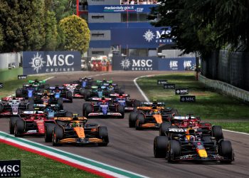 Max Verstappen has resisted late pressure from Lando Norris to win the Emilia Romagna Grand Prix. Image: Batchelor / XPB Images