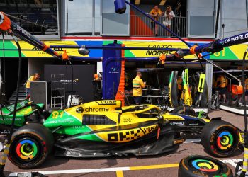 McLaren MCL38 - Ayrton Senna livery.
23.05.2024. Formula 1 World Championship, Rd 8, Monaco Grand Prix, Monte Carlo, Monaco, Preparation Day.
- www.xpbimages.com, EMail: requests@xpbimages.com © Copyright: Batchelor / XPB Images