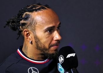 Lewis Hamilton (GBR) Mercedes AMG F1 in the FIA Press Conference. 04.07.2024. Formula 1 World Championship, Rd 12, British Grand Prix, Silverstone, England, Preparation Day. - www.xpbimages.com, EMail: requests@xpbimages.com © Copyright: Bearne / XPB Images