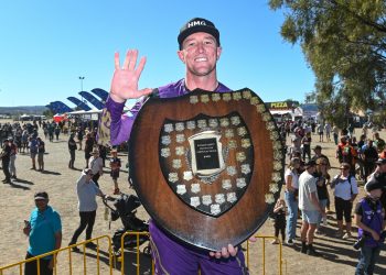 David Walsh is now a five-time Finke winner. Image: Tatts Finke Desert Race