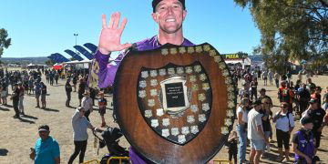 David Walsh is now a five-time Finke winner. Image: Tatts Finke Desert Race