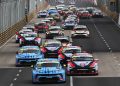 The start of the FIA TCR World Tour race at the Macau Grand Prix.