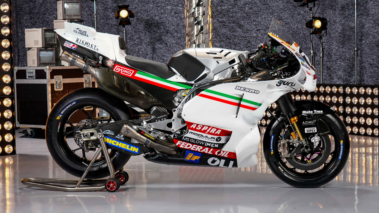 Gresini Racing's Fausto Gresini-inspired livery, il Tricolre.