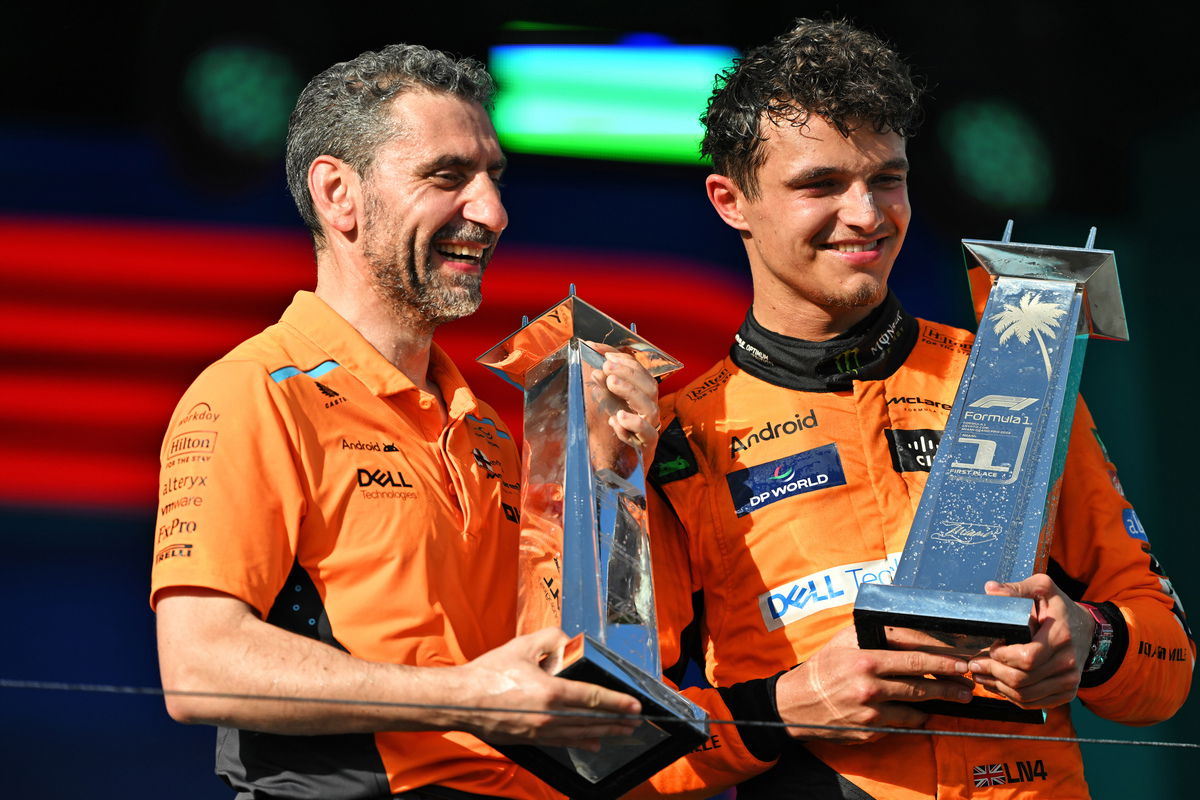 Andrea Stella has been credited with much of the McLaren transformation over the past 18 months. Image: Price / XPB Images