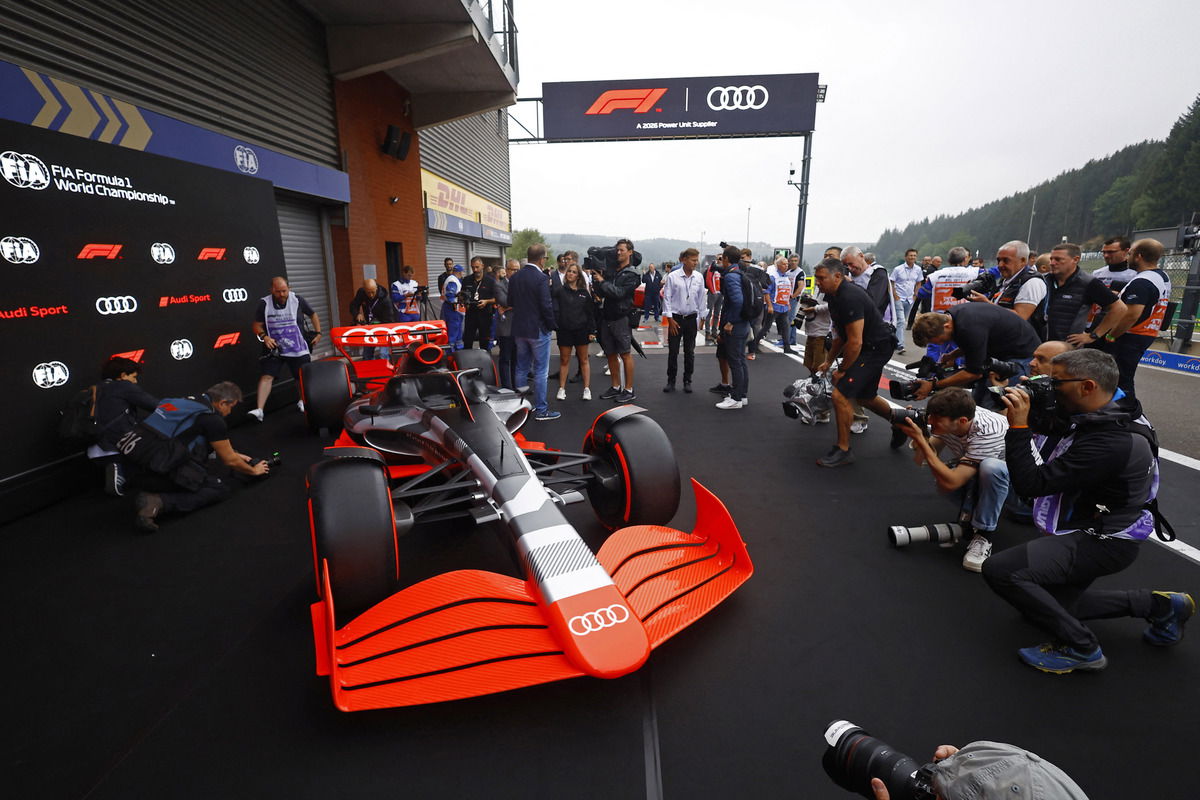 Audi’s planned entry into Formula 1 in 2025 has taken a key step forward. Image: REUTERS/Stephane Mahe