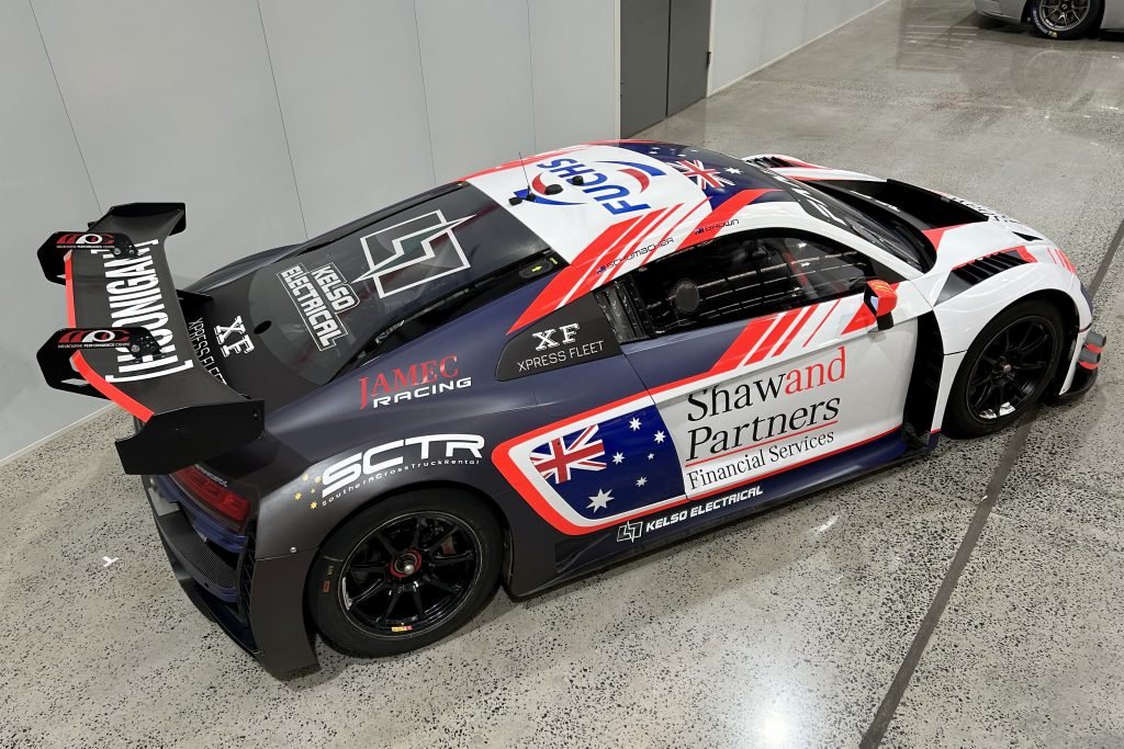 Will Brown will drive this Audi with Brad Schumacher. Image: Supplied