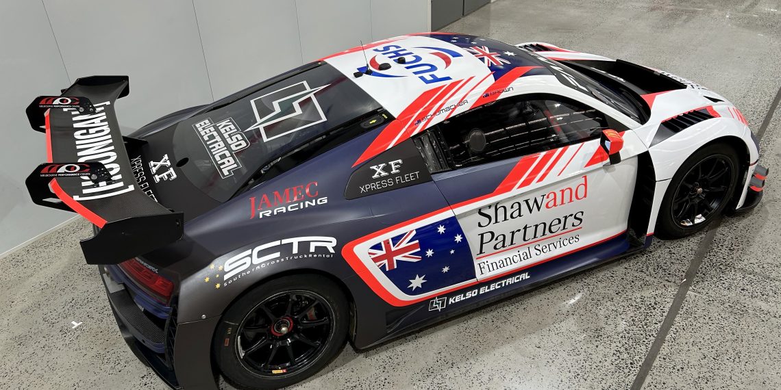 Will Brown will drive this Audi with Brad Schumacher. Image: Supplied