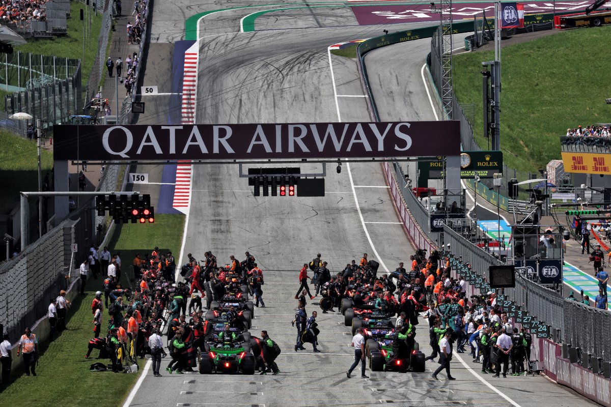 Provisional starting grid for the Formula 1 Austrian Grand Prix at Red Bull Ring. Image: Batchelor / XPB Images