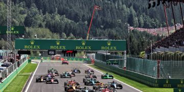 Updated race results for the Belgian Grand Prix following the exclusion of George Russell. Image: Bearne / XPB Images