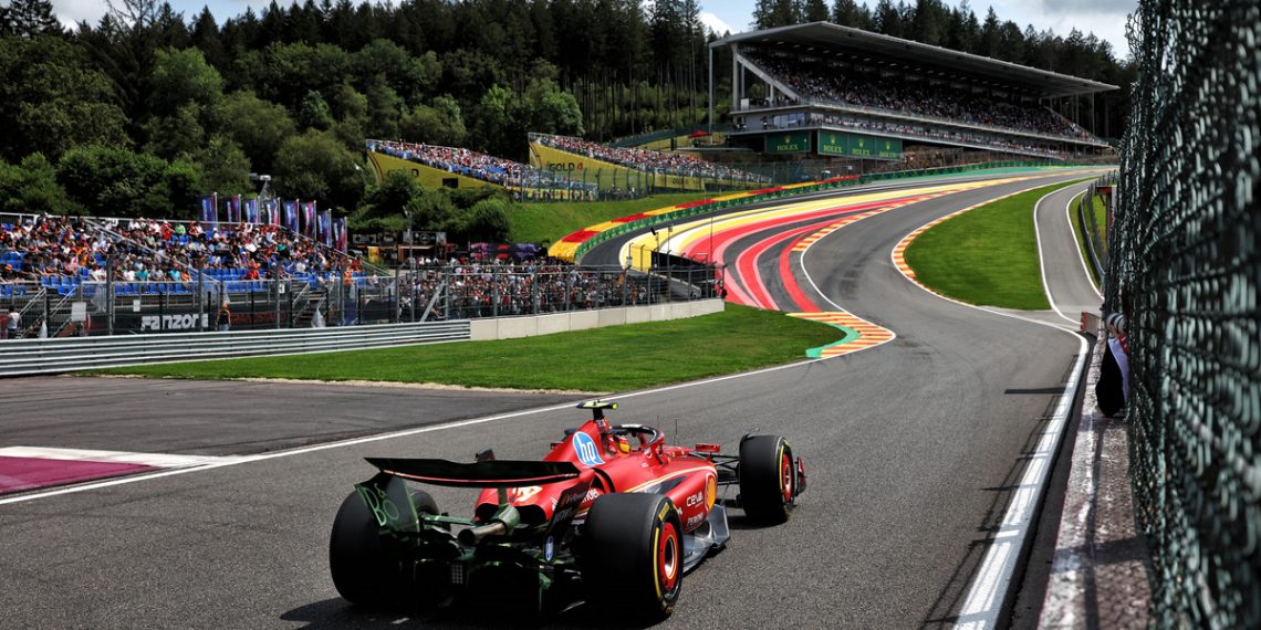 Provisional starting grid for the Formula 1 Belgian Grand Prix at Spa-Francorchamps. Image: Moy / XPB Images