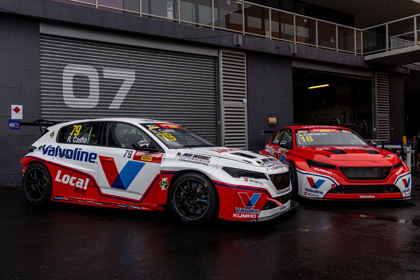 Garry Rogers Motorsport's Peugeot 308 P51 touring cars to be driven by Ryan Casha and Aaron Cameron respectively.