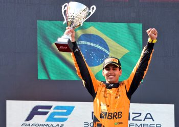 Gabriel Bortoleto has been named as team-mate to Nico Hulkenberg at Sauber next season. Image: XPB Images