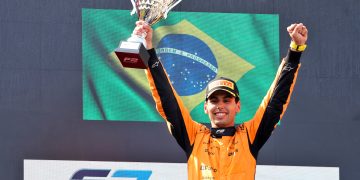 Gabriel Bortoleto has been named as team-mate to Nico Hulkenberg at Sauber next season. Image: XPB Images