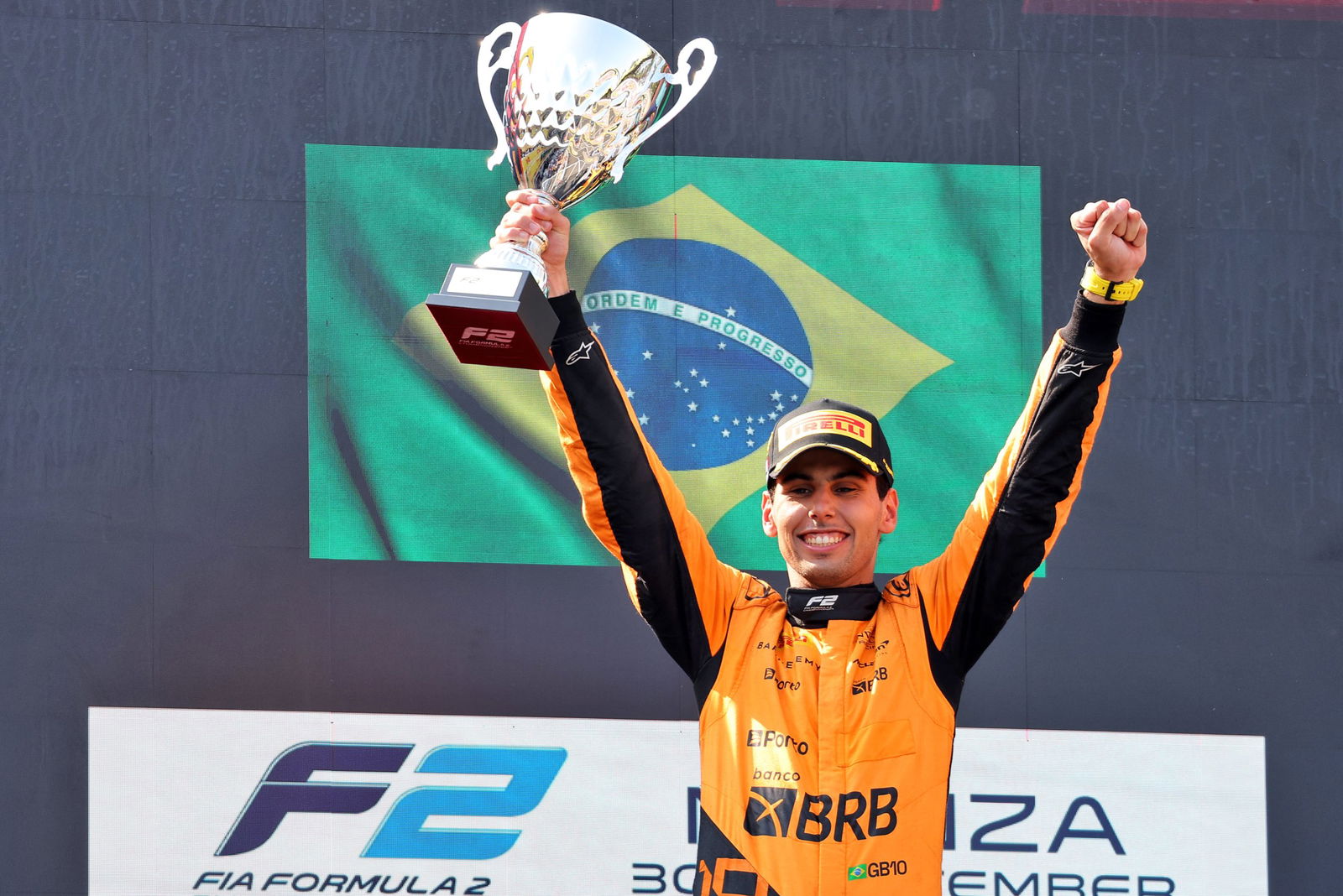 Gabriel Bortoleto has been named as team-mate to Nico Hulkenberg at Sauber next season. Image: XPB Images