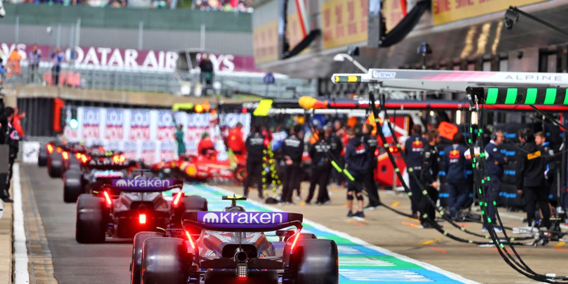 Provisional starting grid for the Formula 1 British Grand Prix at Silverstone. Image: Batchelor / XPB Images