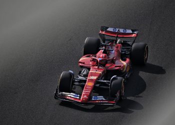 An off-sequence Charles Leclerc topped the opening practice session ahead of the Formula 1 Abu Dhabi Grand Prix. Image: Price / XPB Images