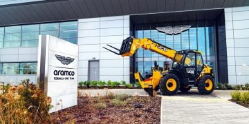 • JCB’s world-class capabilities and products are being used on phase two of the AMR Technology Campus. Image: Aston Martin
