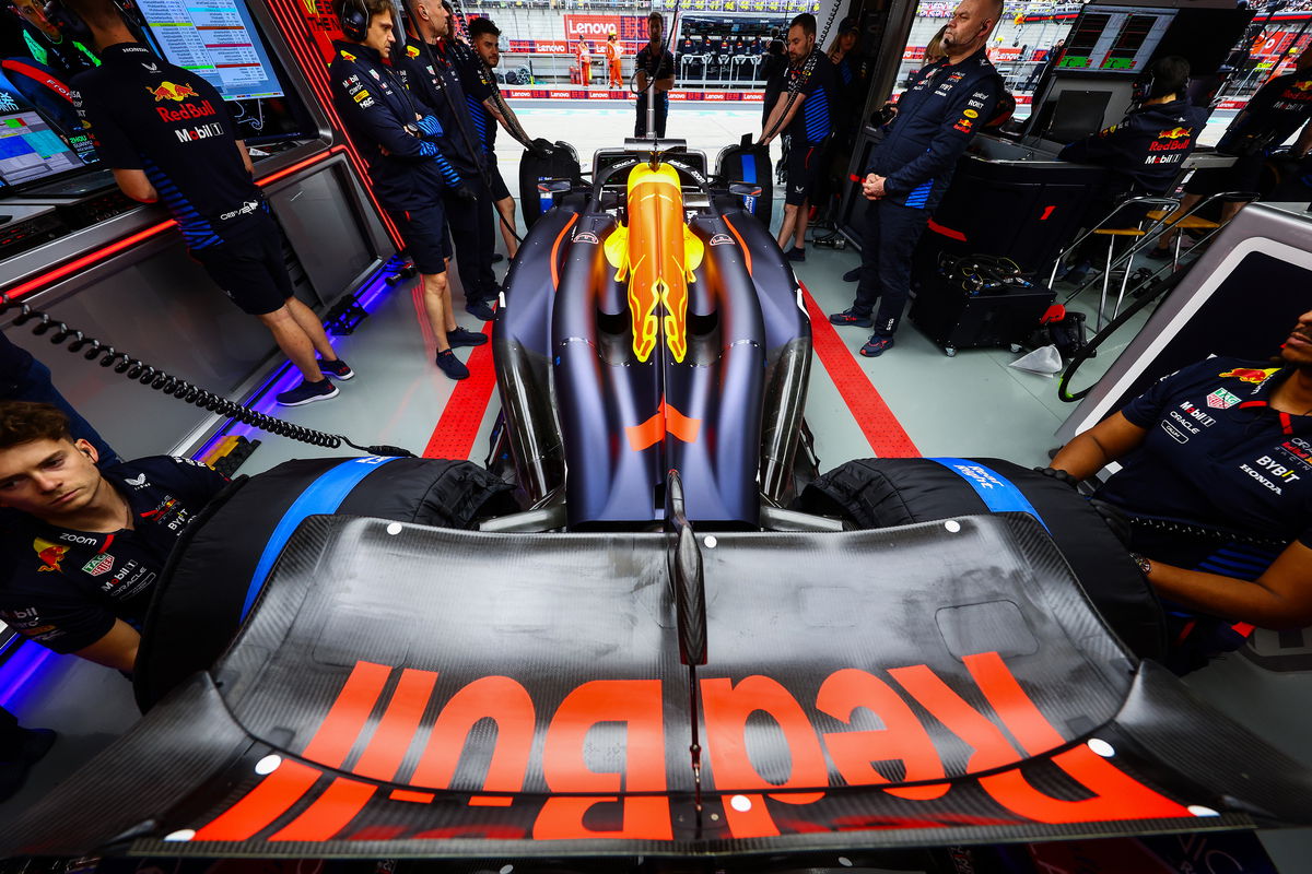 Just three teams have upgrades for the Azerbaijan Grand Prix, with Red Bull Racing's the most significant. Image: Mark Thompson/Getty Images/Red Bull Content Pool