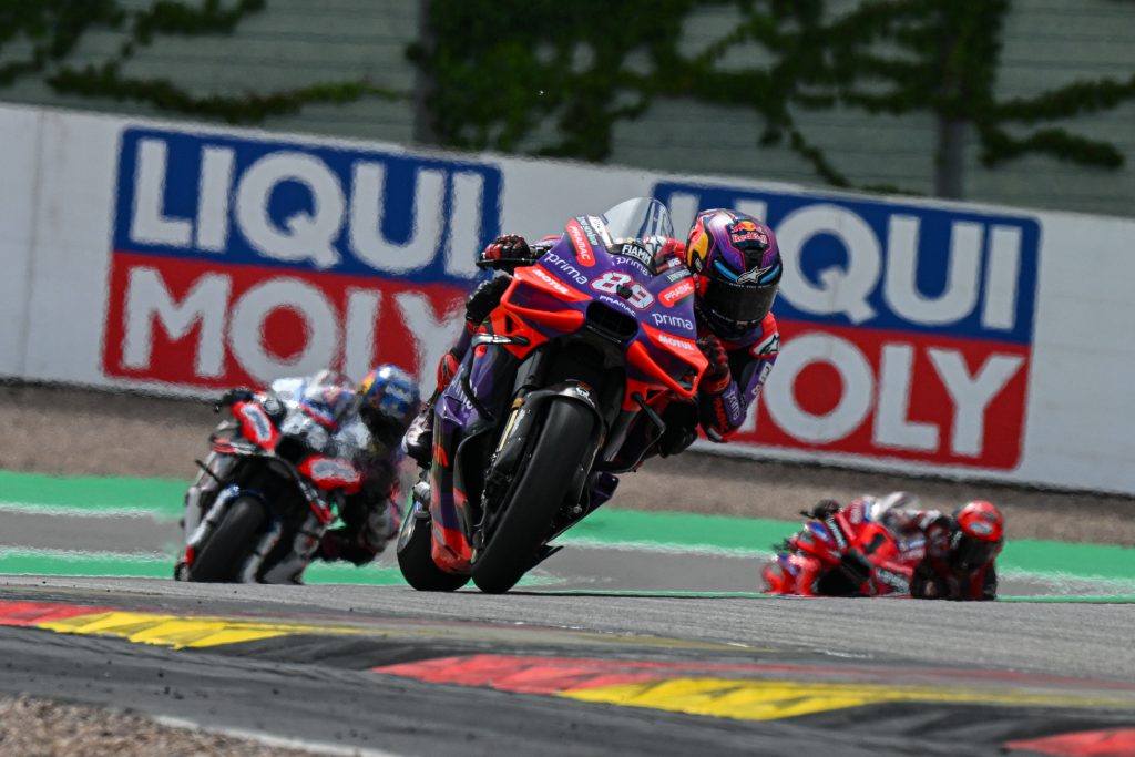 Jorge Martin won the German MotoGP Sprint at the Sachsenring. Image: Supplied