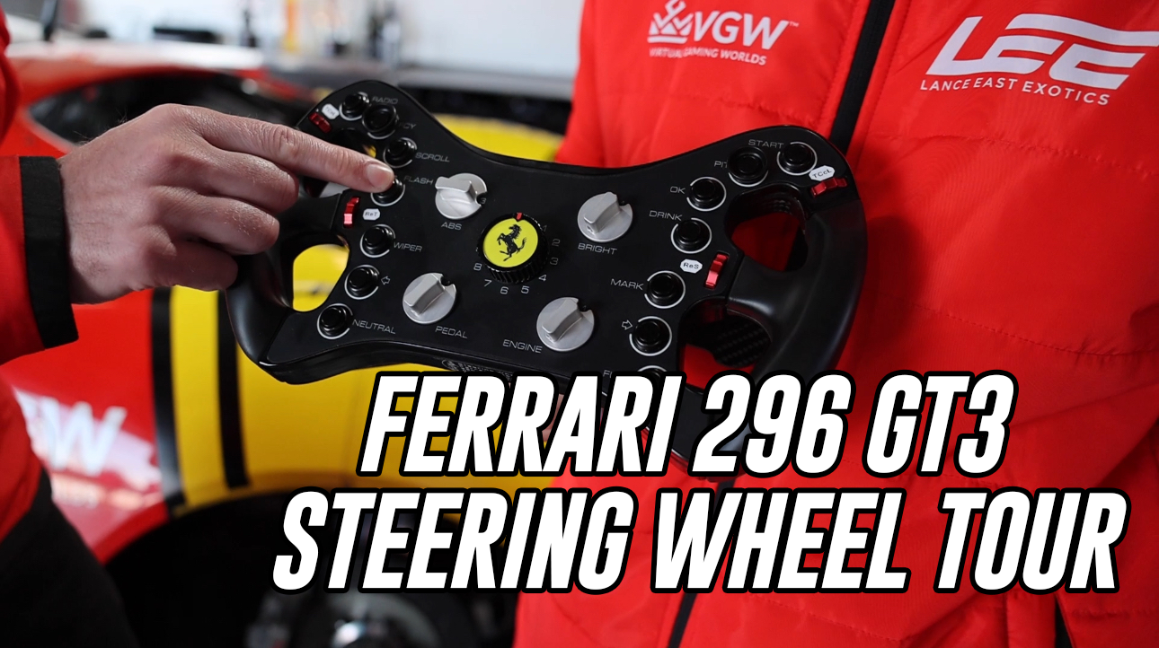 VIDEO: Ferrari 296 GT3 steering wheel tour