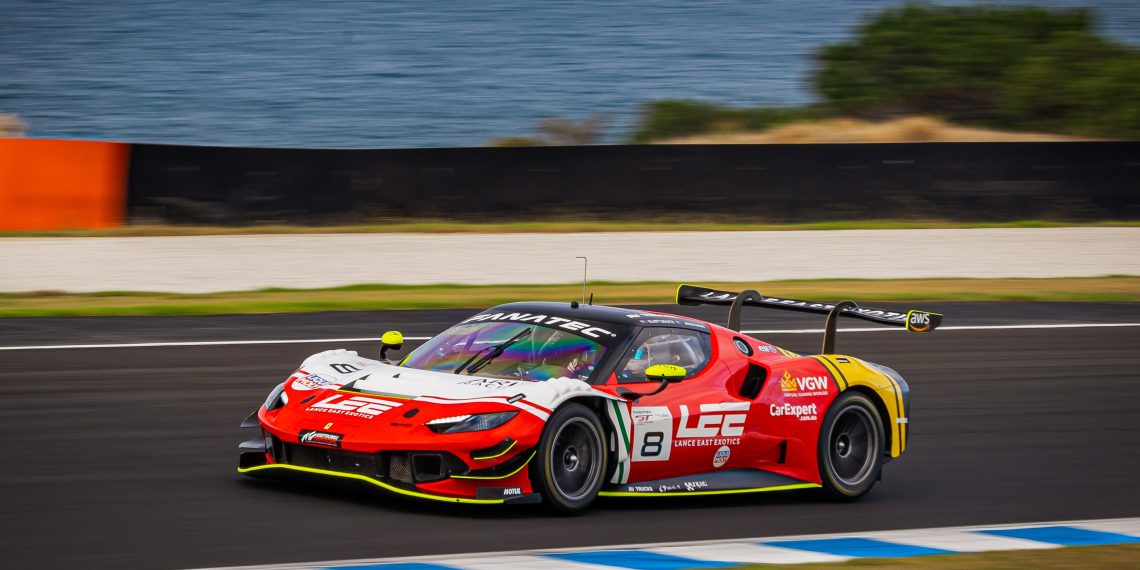 One of the Arise Ferraris at Phillip Island. Image: Supplied