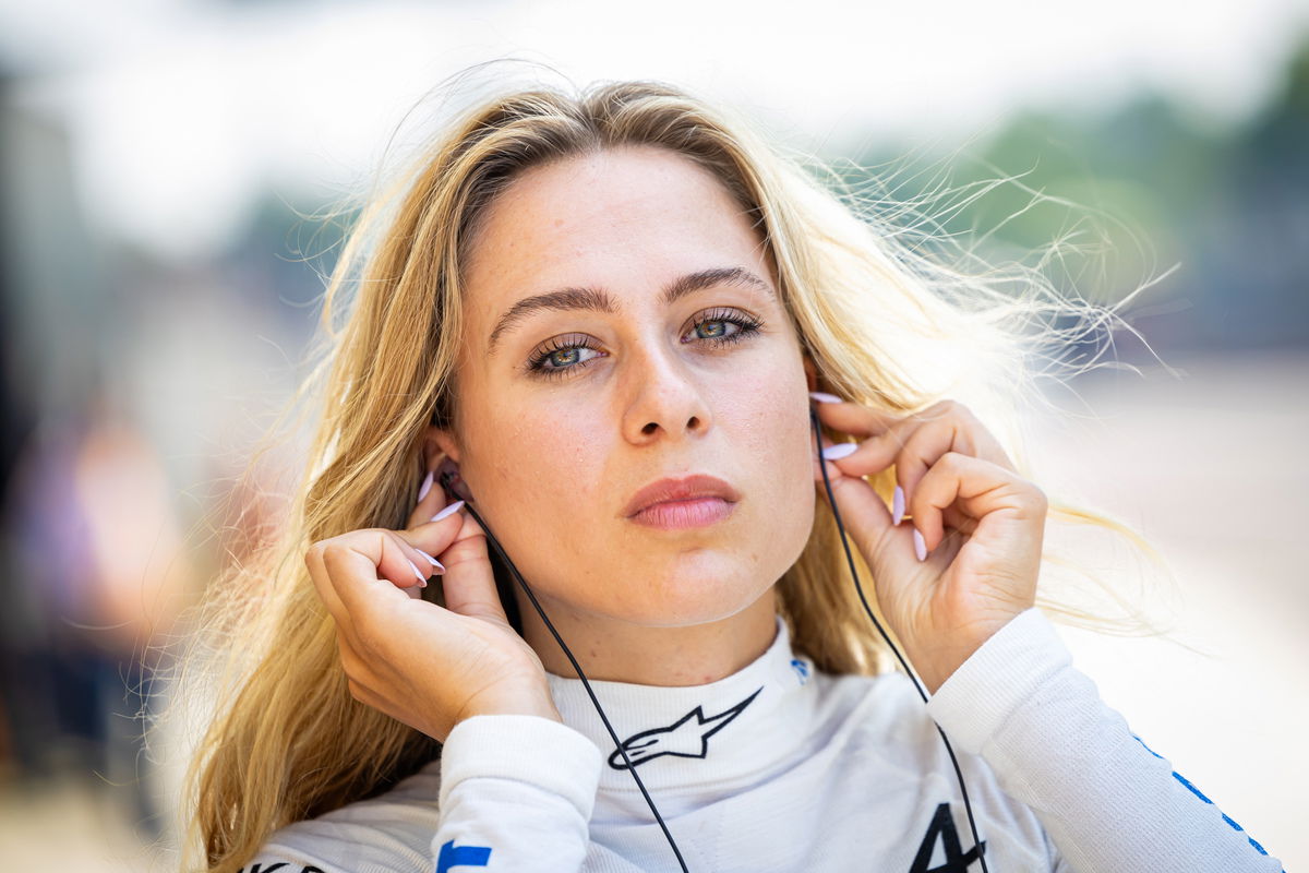 Sophia Flörsch has suggested motorsport’s drive for increased female participation is nothing more than “pinkwashing”. Image: XPB Images