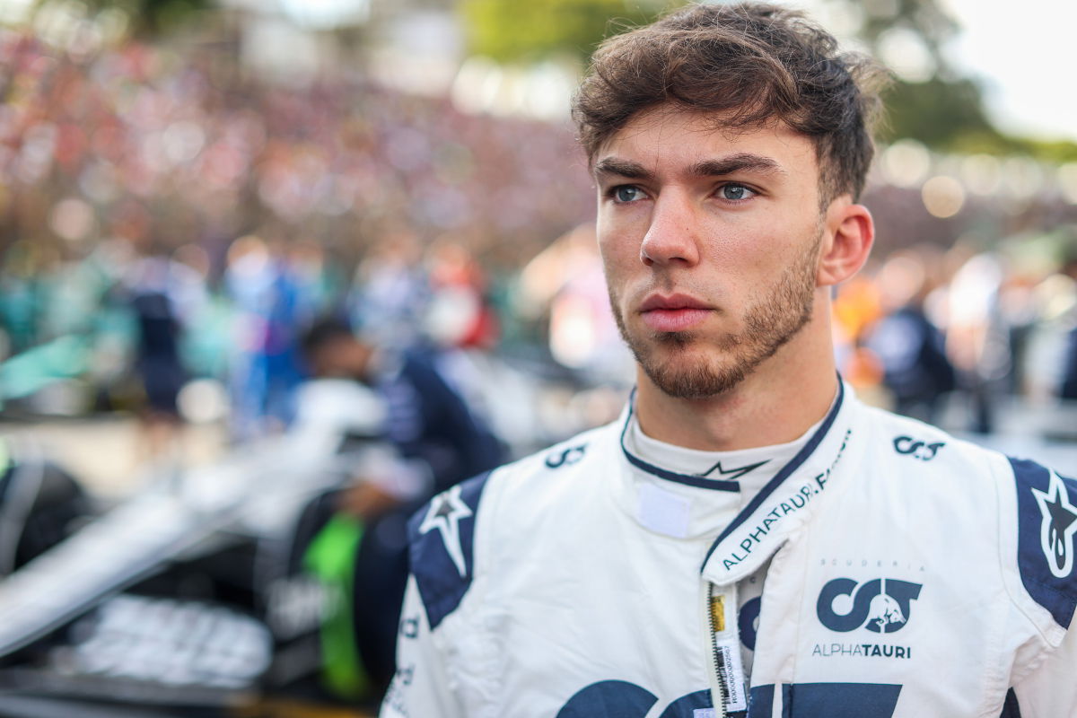 Pierre Gasly has been given a warning for driving unnecessarily slowly