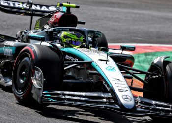 Lewis Hamilton narrowly beat Lando Norris to top Free Practice 2 at the Italian Grand Prix. Image: Coates / XPB Images