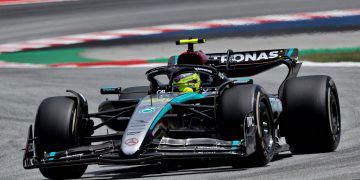 Lewis Hamilton topped the second practice session for the Spanish Grand Prix from Carlos Sainz and Lando Norris. Image: Rew / XPB Images